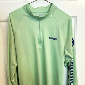 Men’s Columbia PFG Terminal Tackle™ 1/4 Zip Pullover Key West Lime Medium